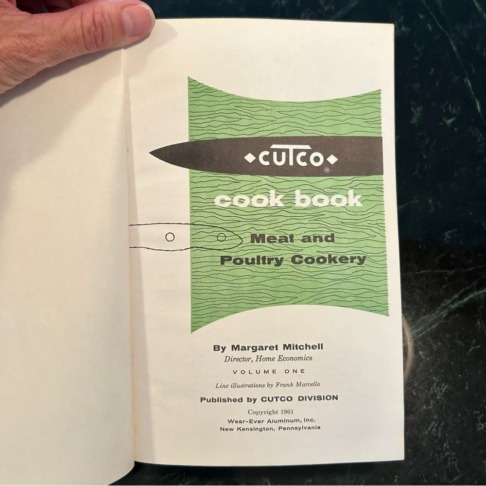 Vintage Cutco Cook Book World's Finest Cutlery Hardcover Book 1961